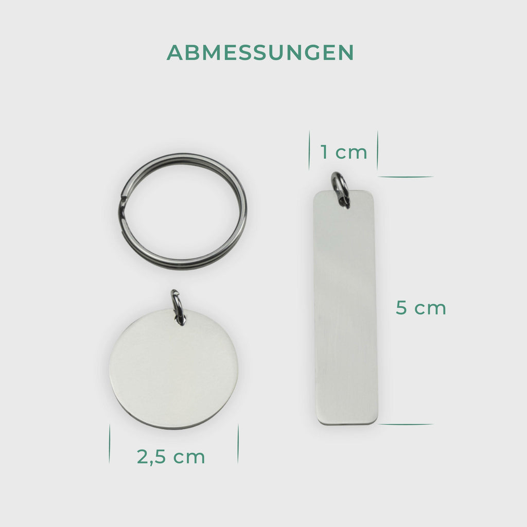 Schlüsselanhänger personalisiert mit Namen & individueller Gravur -  Mama "Weltbeste Familie" - Image 3