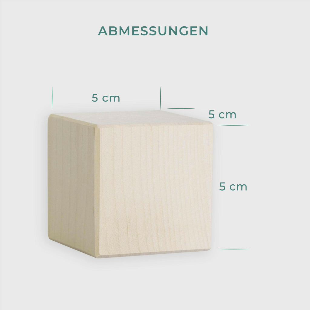Holzwürfel - Personalisiert mit Namen - Holzspielzeug mit Gravur - 6er Würfel Set - Teddybär - Image 5