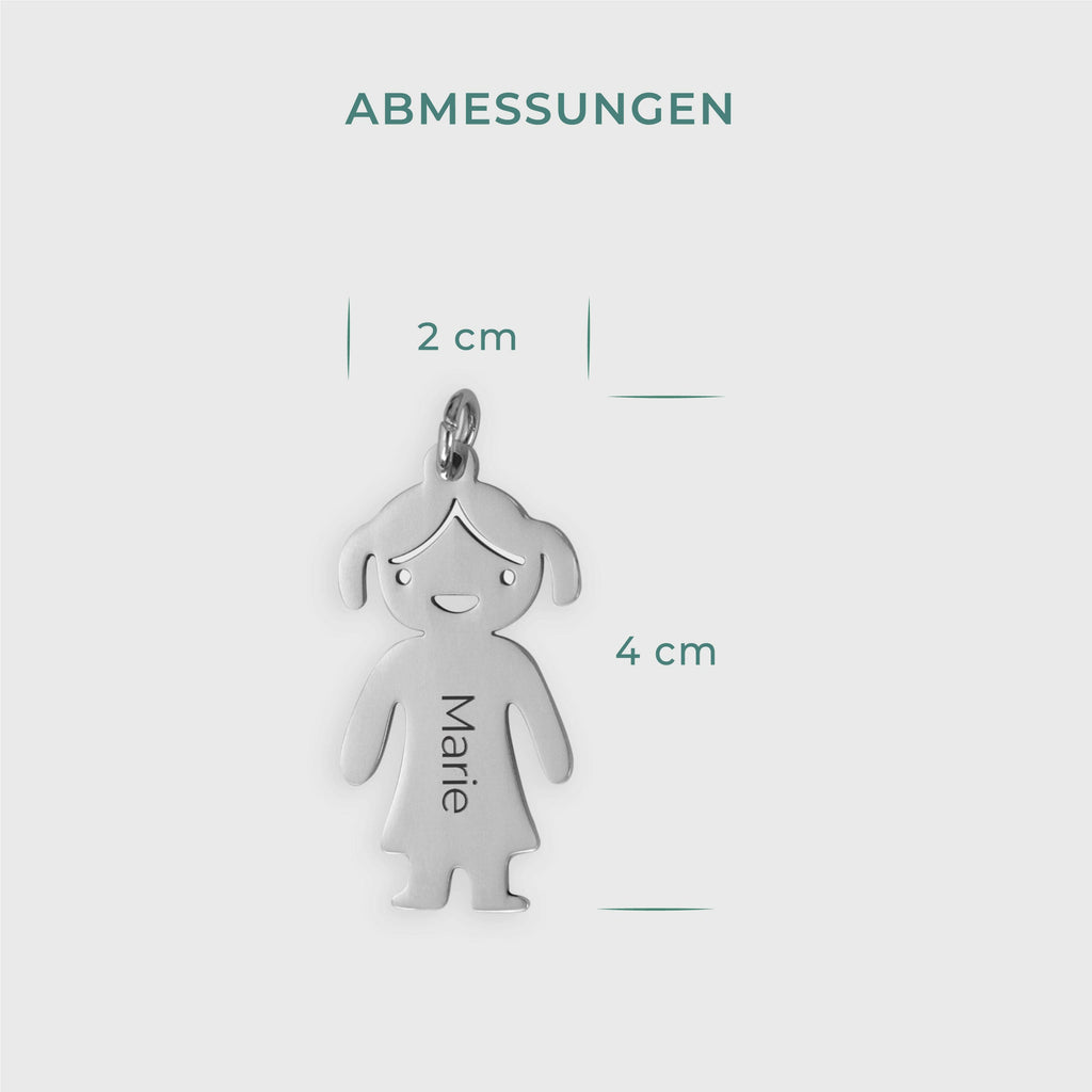 Zusätzliche Mädchenfigur für Schlüsselanhänger - Personalisiert - Image 3