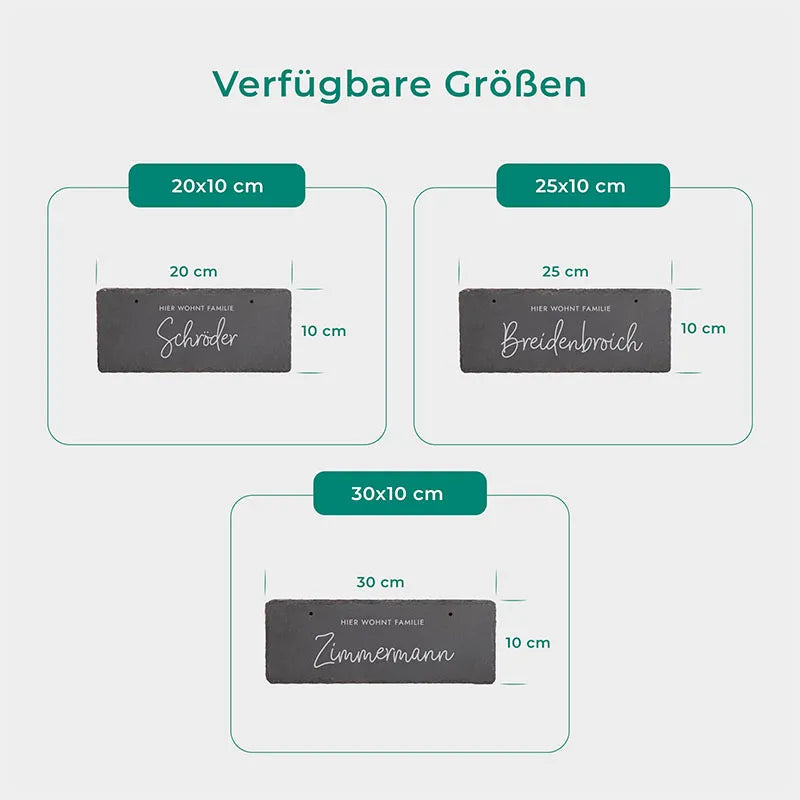Türschild Personalisiert - Druck mit Name & Familie | Niers - Image 3