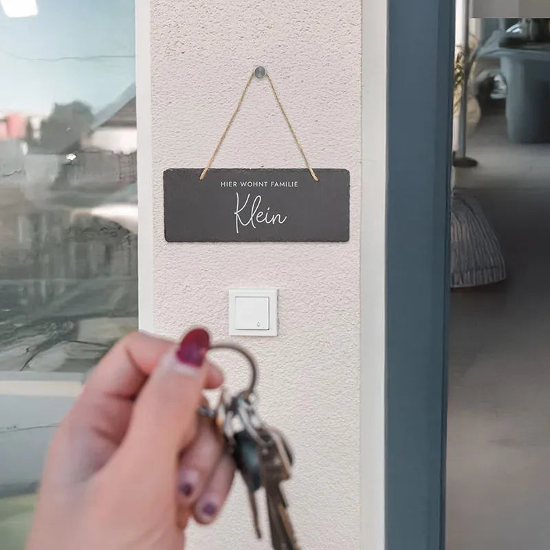 Türschild Personalisiert - Druck mit Name & Familie | Niers - Image 5