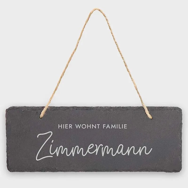 Türschild Personalisiert - Druck mit Name & Familie | Niers - Image 7