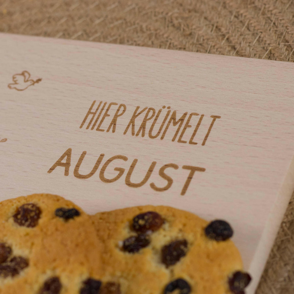 Frühstücksbrettchen für Kinder mit Gravur - Personalisiert mit Namen - Arche Noah Motiv - Image 4