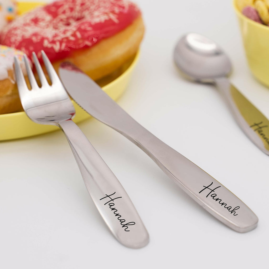 Personalisiertes 4-dinge Kinderbesteck mit Gravur - Niers Motiv - Image 2