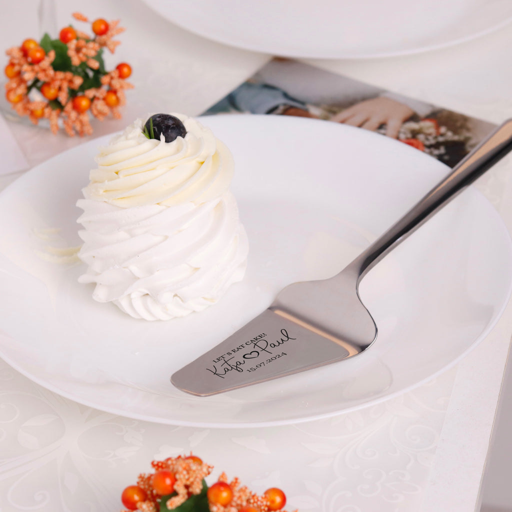 Tortenheber mit Gravur zur Hochzeit - Kuchenheber Personalisiert als Geschenke - Wunschtext - Image 6