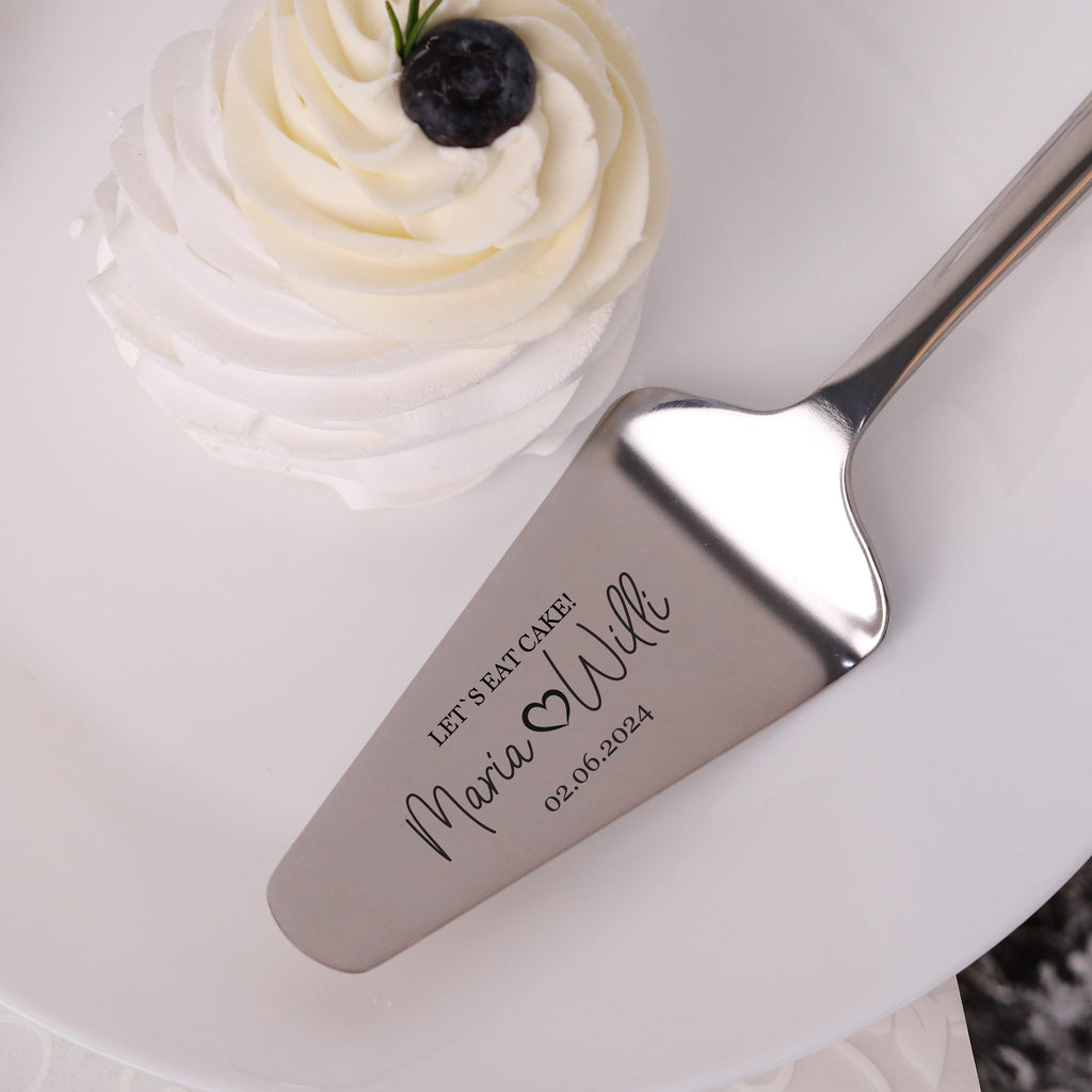 Tortenheber mit Gravur zur Hochzeit - Kuchenheber Personalisiert als Geschenke - Wunschtext - Image 7