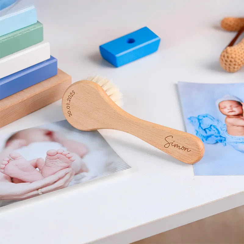 Personalisierte Haarbürste für Baby - Geschenk zur Geburt mit Name - Image 7
