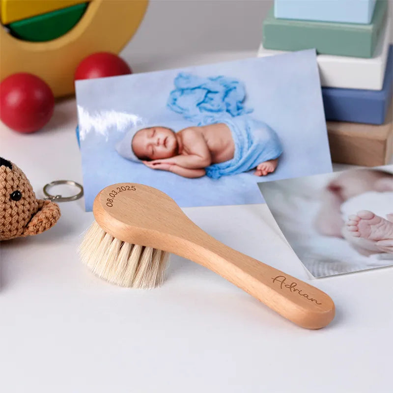 Personalisierte Haarbürste für Baby - Geschenk zur Geburt mit Name - Image 8