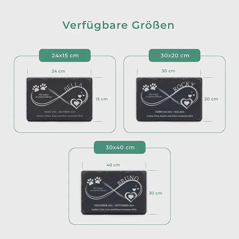 Personalisierte Grabplatte für Hund aus Schiefer - Image 3