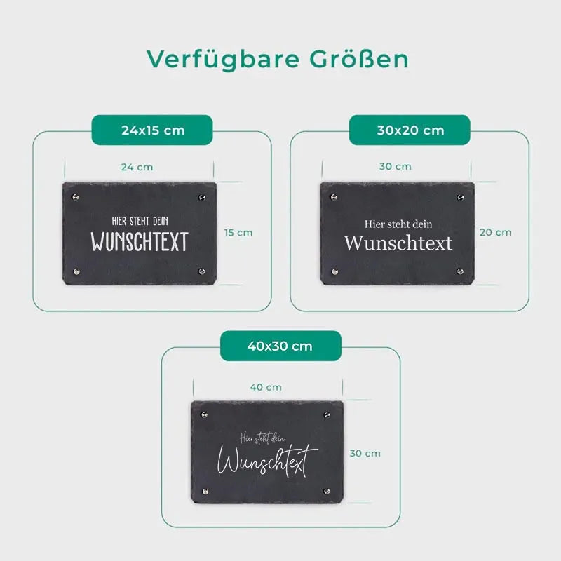 Türschild Personalisiert - Druck mit Name & Familie - Hausschild mit Wunschtext - Image 3