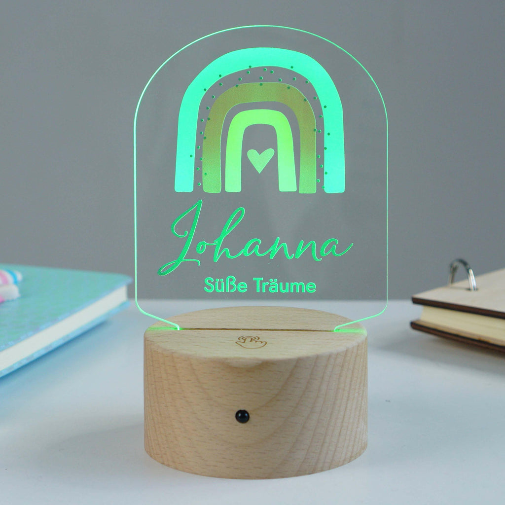 LED Kinder Nachtlicht - Personalisiert - Schlummerlicht Baby mit Namen - Farbregenbogen 3D Lampe - Image 7