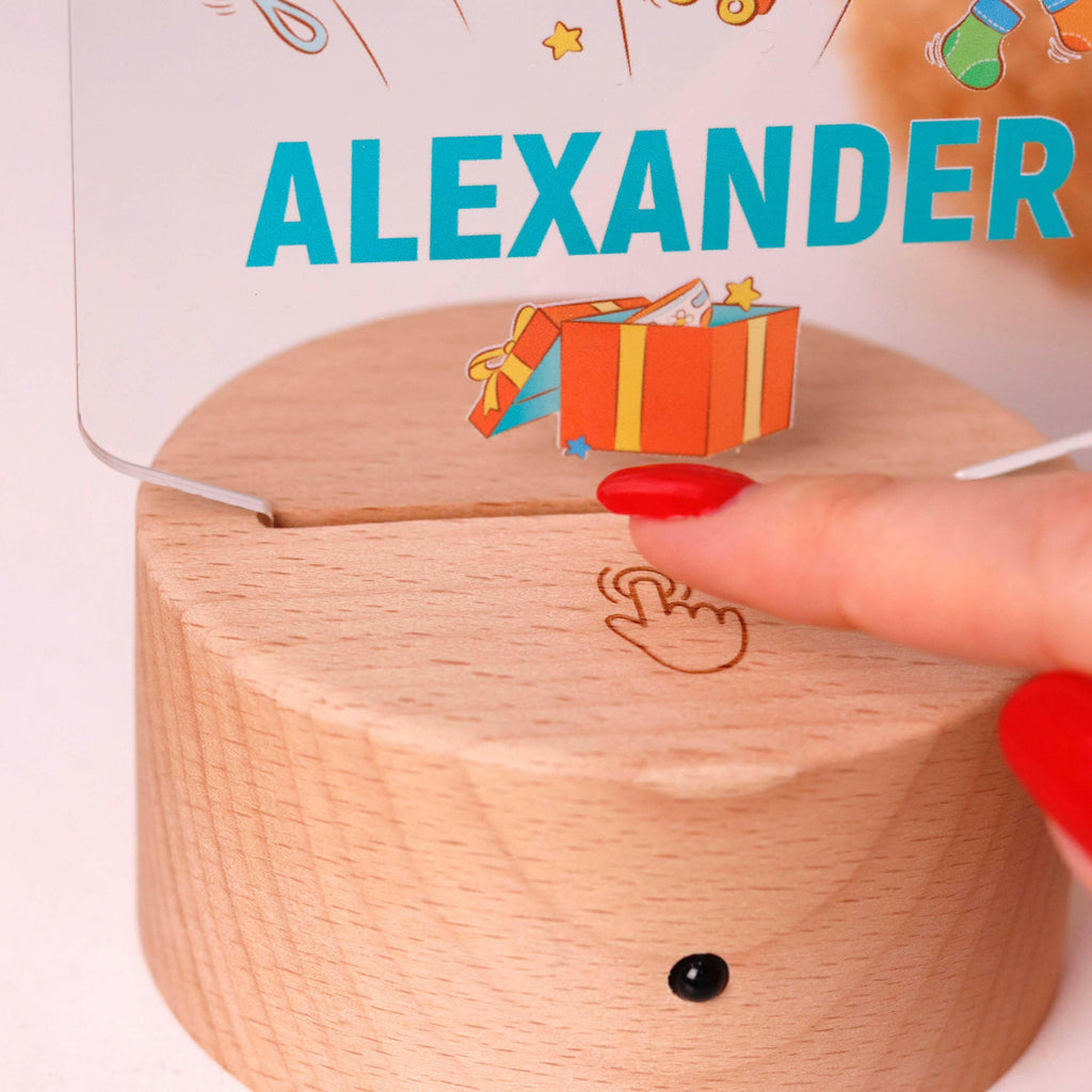LED Kinder Nachtlicht - Personalisiert - Schlummerlicht Baby mit Namen - Geschenkbox 3D Lampe - Image 6