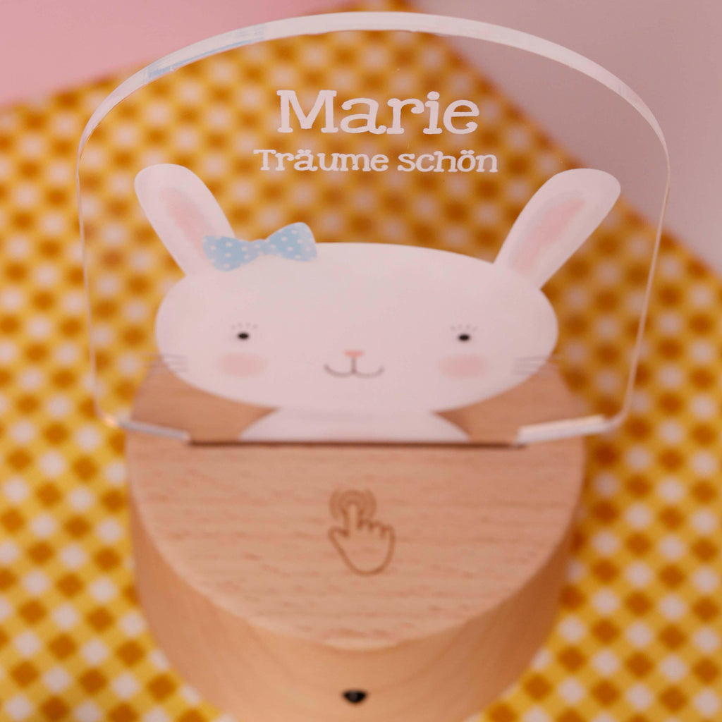 LED Kinder Nachtlicht - Personalisiert - Schlummerlicht Baby mit Namen - Hase 3D Lampe - Image 7