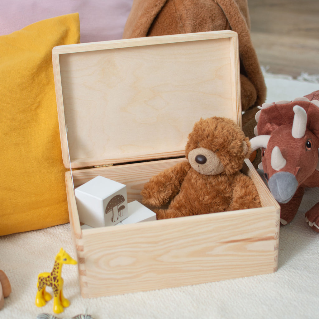 Erinnerungsbox für Baby - Safari - Holzkiste zur Geburt - Natur, FSC® - Image 10