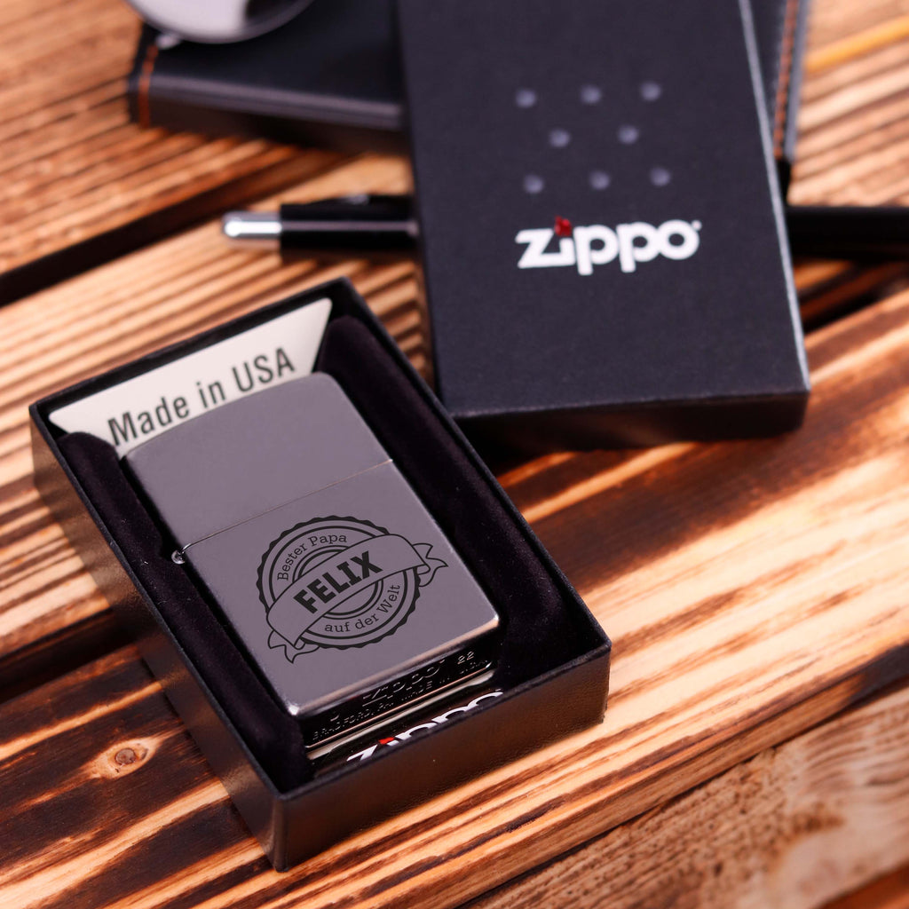 Personalisiertes Zippo Benzinfeuerzeug - Bester Papa - Image 3