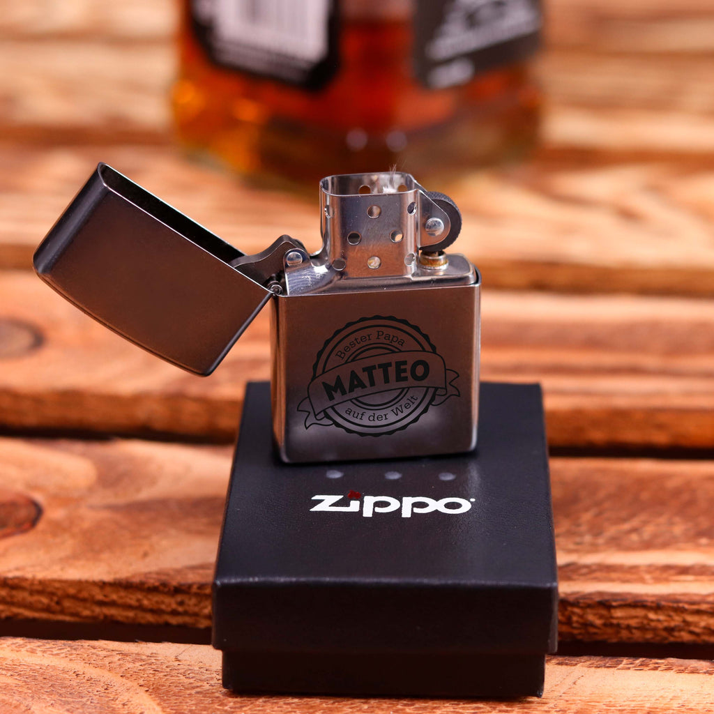 Personalisiertes Zippo Benzinfeuerzeug - Bester Papa - Image 7