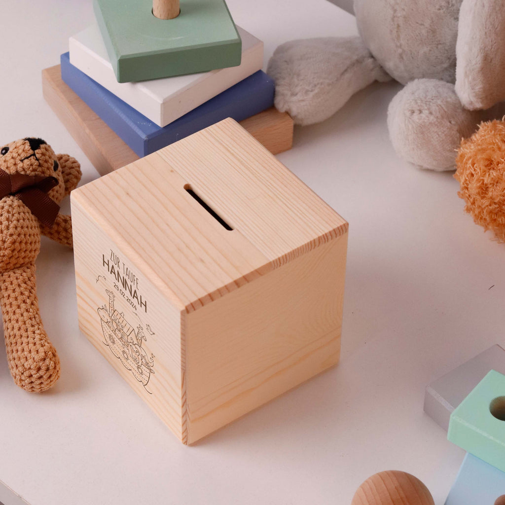 Kinder Spardose Personalisiert mit Namen - Arche Noah - Image 7