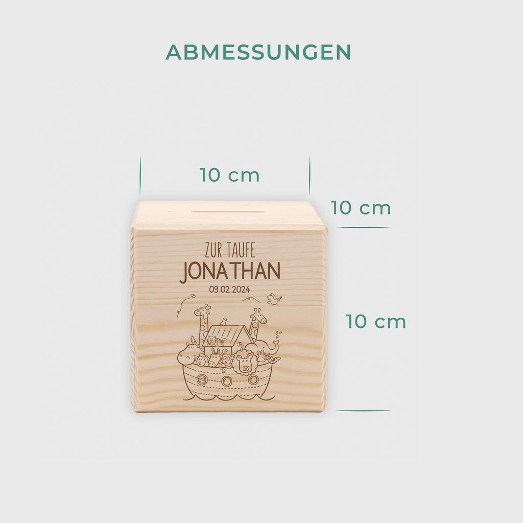 Kinder Spardose Personalisiert mit Namen - Arche Noah - Image 5