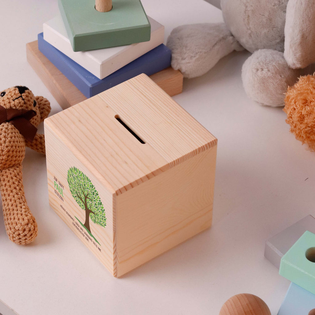 Kinder Spardose Personalisiert mit Namen - Lebensbaum, Natur - Image 8