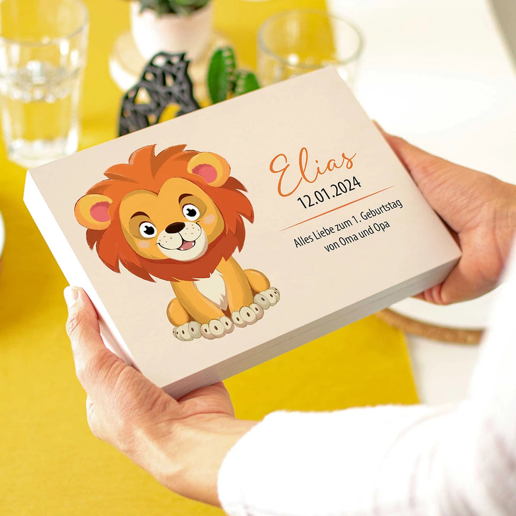 Kinderbesteck personalisiert mit Namen - Besteckset Löwe Motiv - Image 10