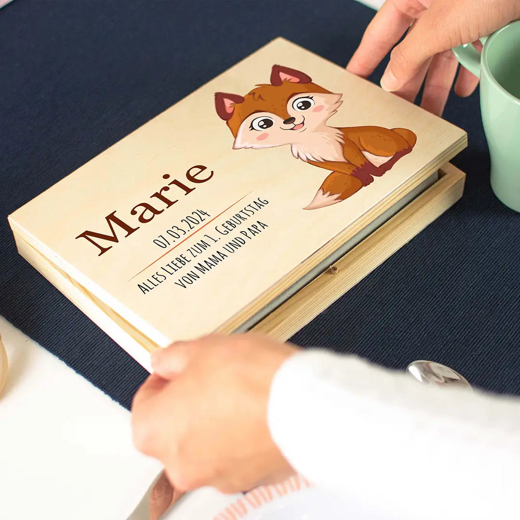 Kinderbesteck personalisiert mit Namen - Besteckset Fuchs Motiv - Image 8