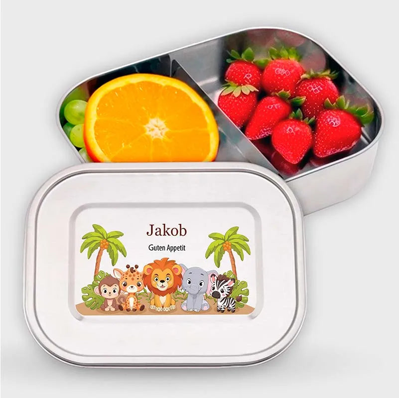 Personalisierte Brotdose - Safari  - 800-1400 ml - Image 1