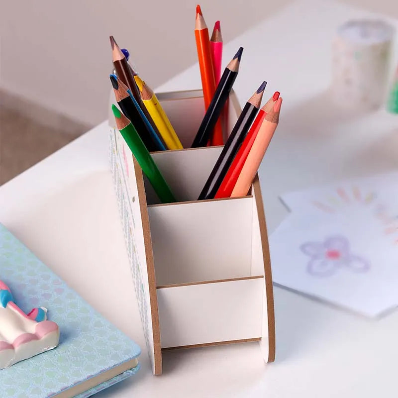 stifte aufbewahrung kinderzimmer Personalisierter Schreibtisch Organizer für Kinder - Schule Motiv