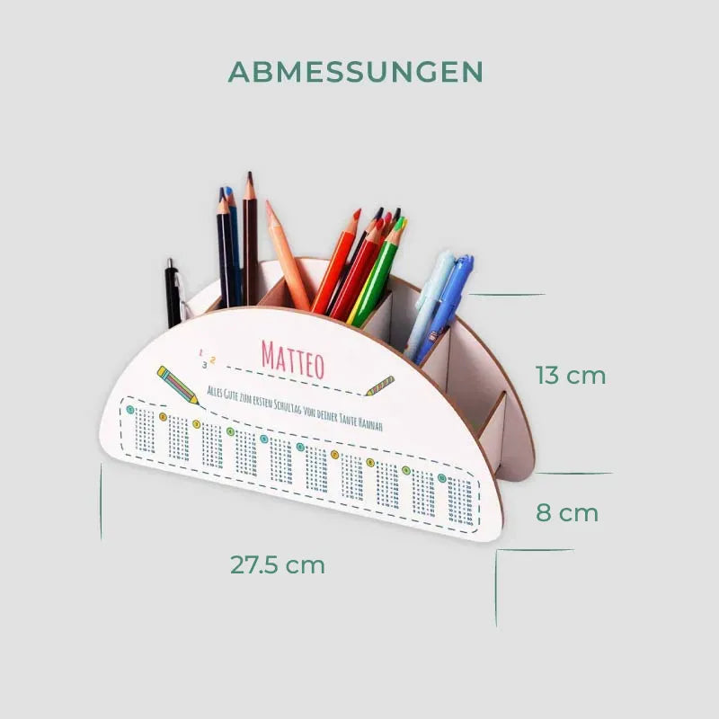 Personalisierter Schreibtisch Organizer für Kinder - Schule Motiv - Image 5