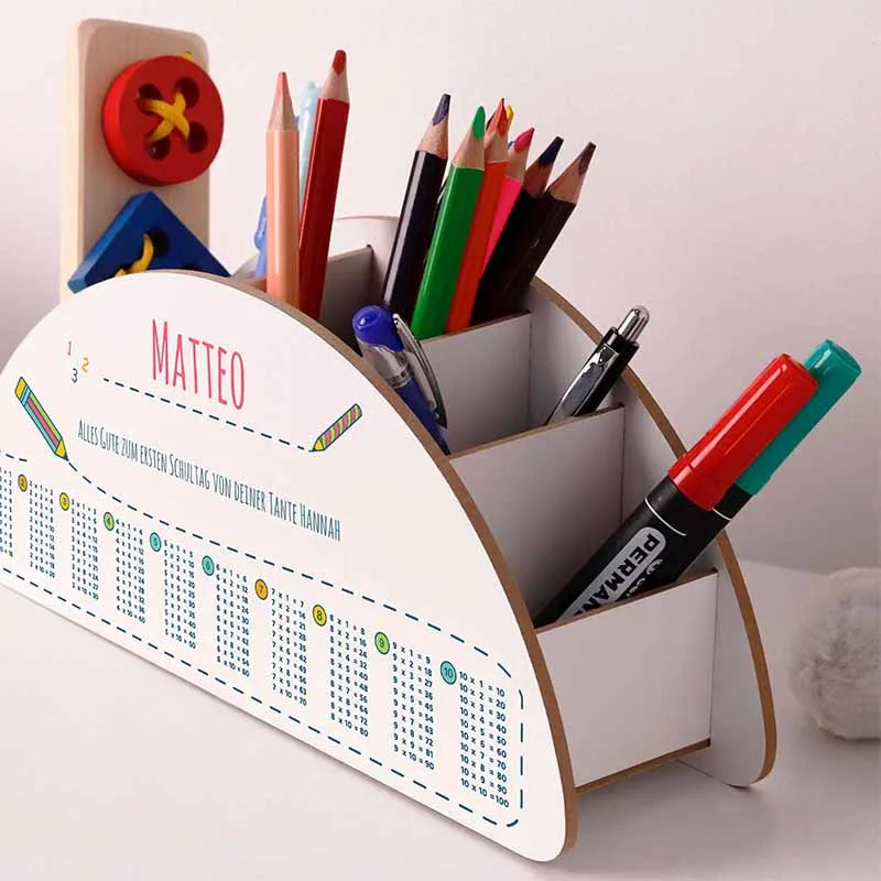 Personalisierter Schreibtisch Organizer für Kinder - Schule Motiv - Image 6