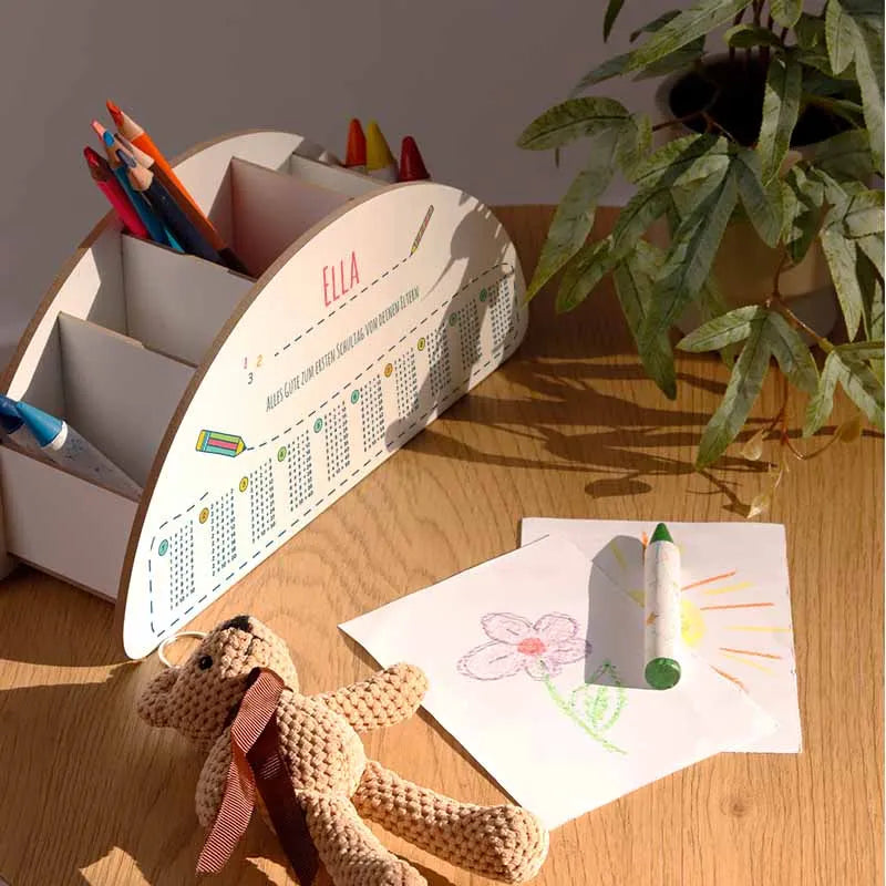 Personalisierter Schreibtisch Organizer für Kinder - Schule Motiv - Image 7