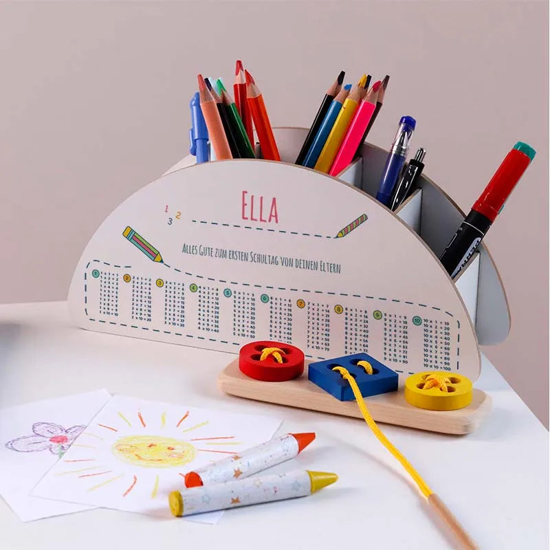 Personalisierter Schreibtisch Organizer für Kinder - Schule Motiv - Image 8