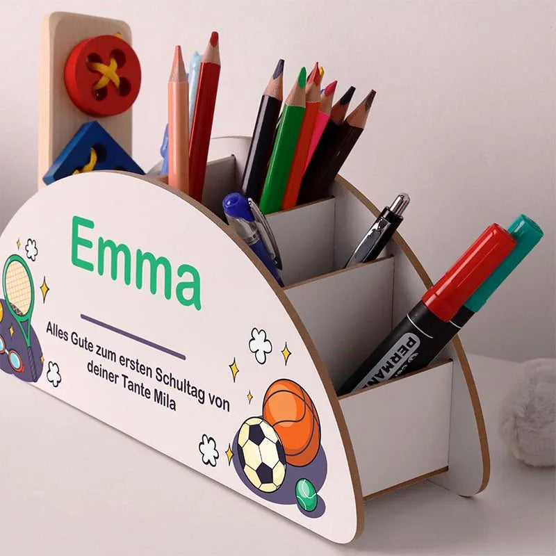 Personalisierter Schreibtisch Organizer für Kinder - Sport Motiv - Image 6