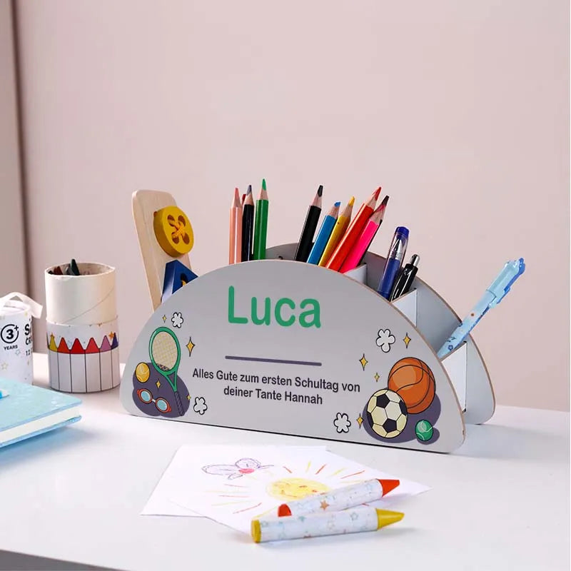 Personalisierter Schreibtisch Organizer für Kinder - Sport Motiv - Image 8