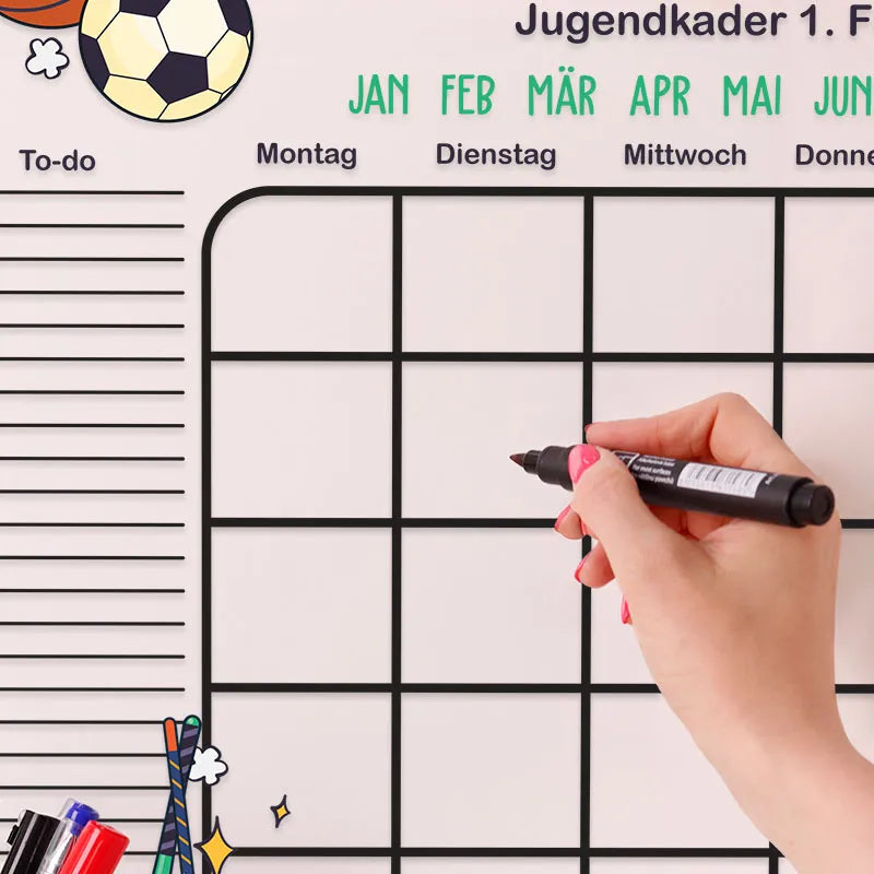 Personalisierter Acrylglas Wandkalender für Kinder - A2, A3, A4 - Sport - Image 7