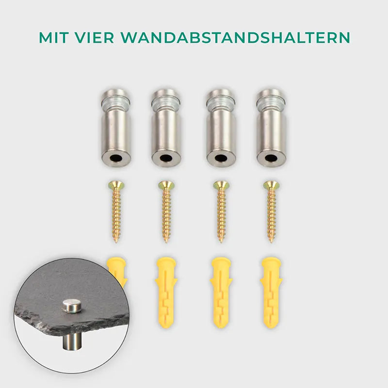 Türschild Personalisiert - Druck mit Familienname & Adresse - Vertikales Hausschild mit Hausnummer - Image 5