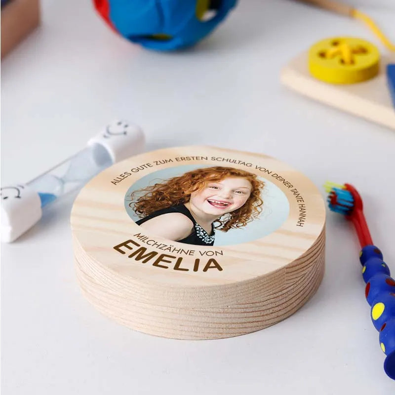 Personalisierte Milchzahndose – Holzbox mit Foto & Namen - Image 5
