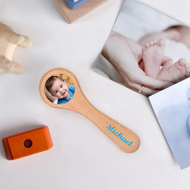Personalisierte Haarbürste für Babys - Geschenk zur Geburt mit Foto  Image 9