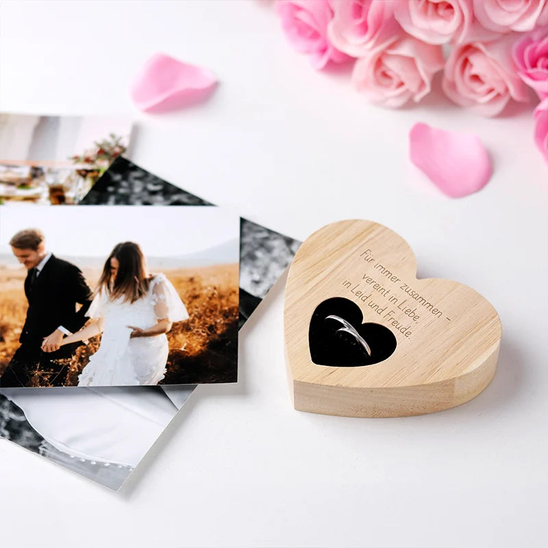 Personalisiertes Ringkissen zur Hochzeit & Verlobung mit Wunschtext - Image 4