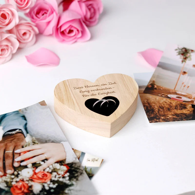 Personalisiertes Ringkissen zur Hochzeit & Verlobung mit Wunschtext - Image 6