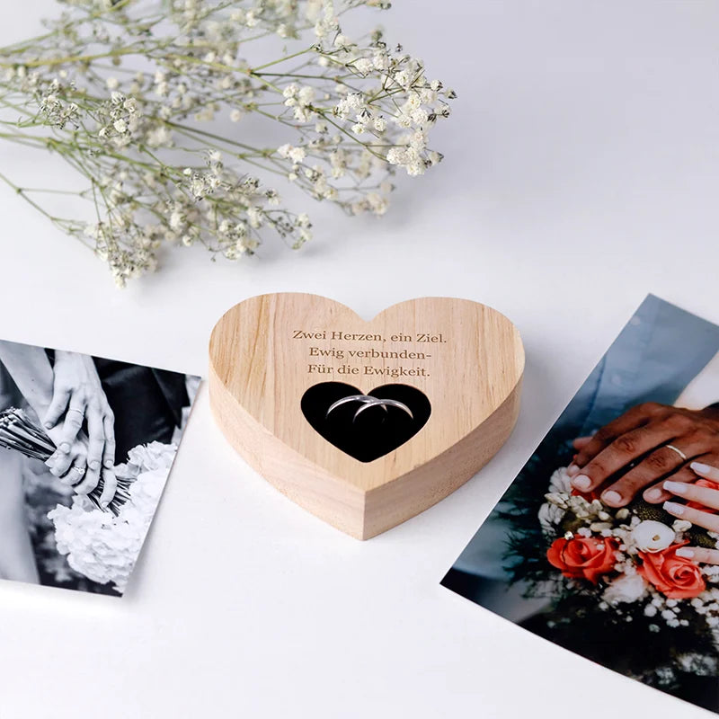 Personalisiertes Ringkissen zur Hochzeit & Verlobung mit Wunschtext - Image 9