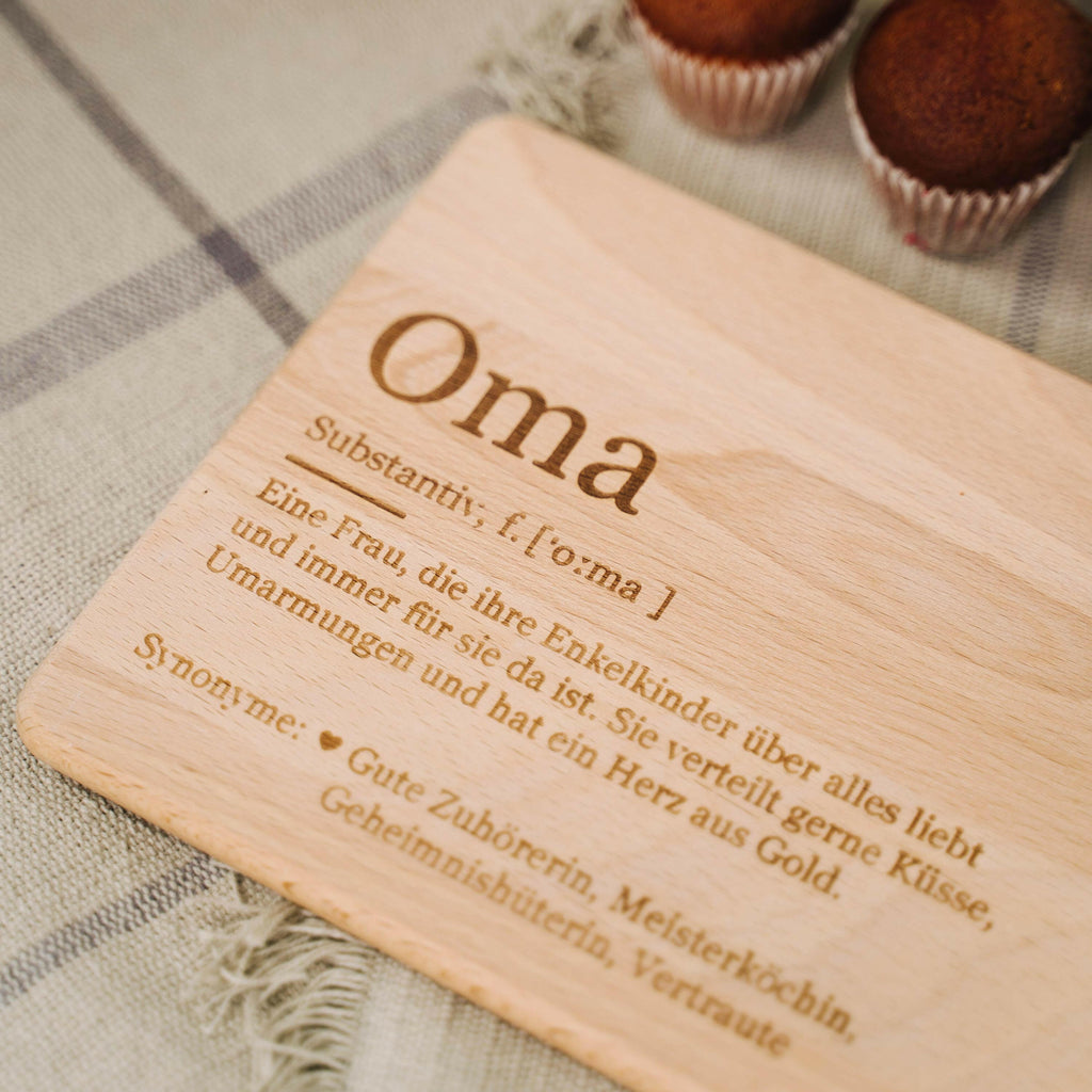Frühstücksbrettchen aus Holz - Geschenk für Oma - Image 4