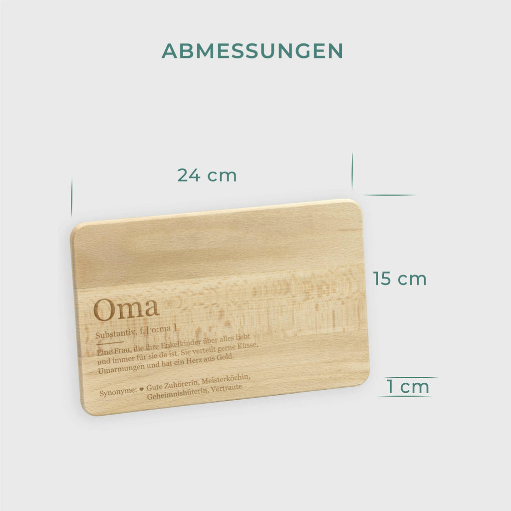 Frühstücksbrettchen aus Holz - Geschenk für Oma - Image 3
