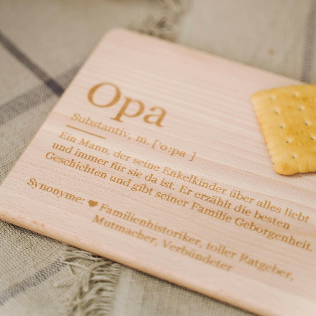 Frühstücksbrettchen aus Holz - Geschenk für Opa - Image 4