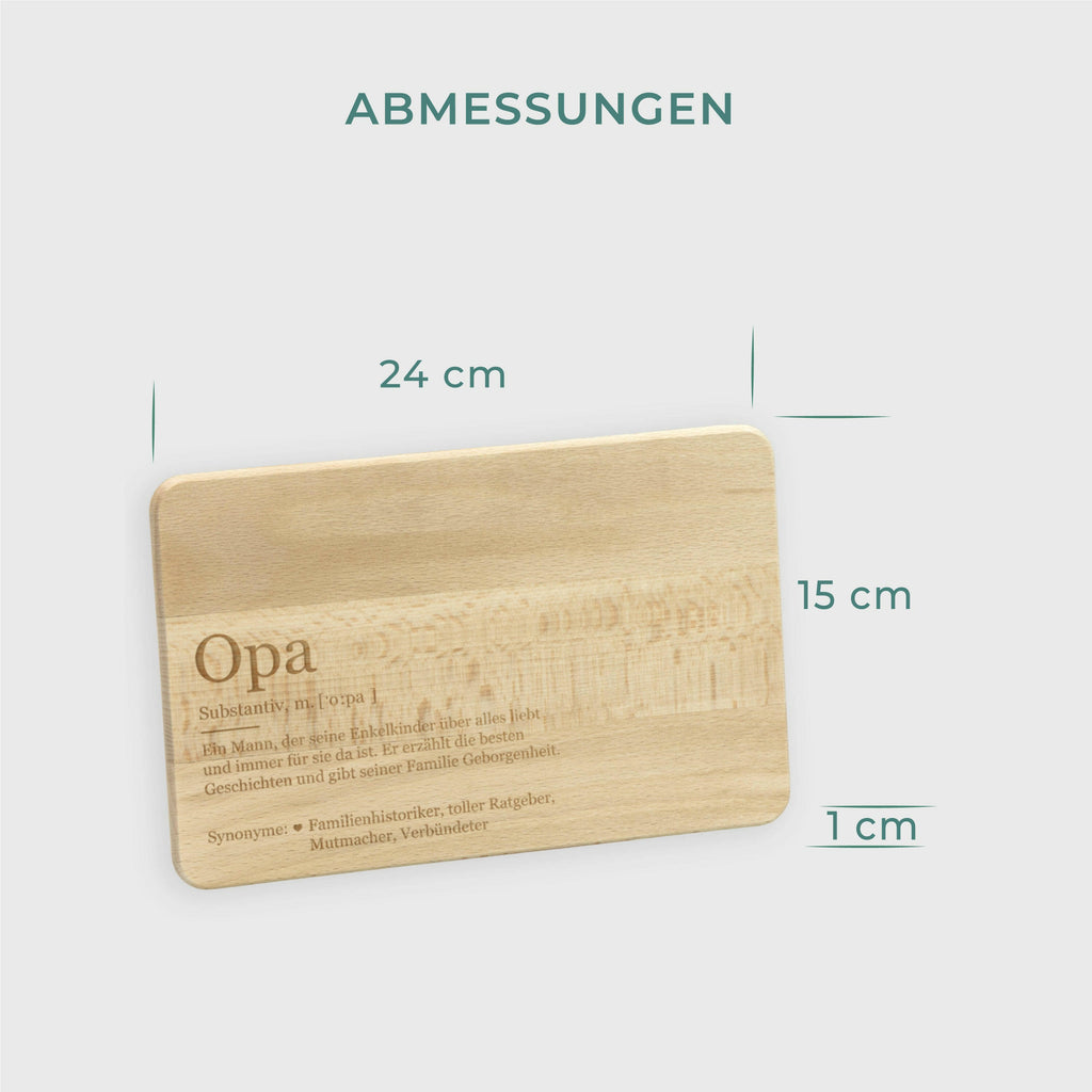 Frühstücksbrettchen aus Holz - Geschenk für Opa - Image 3