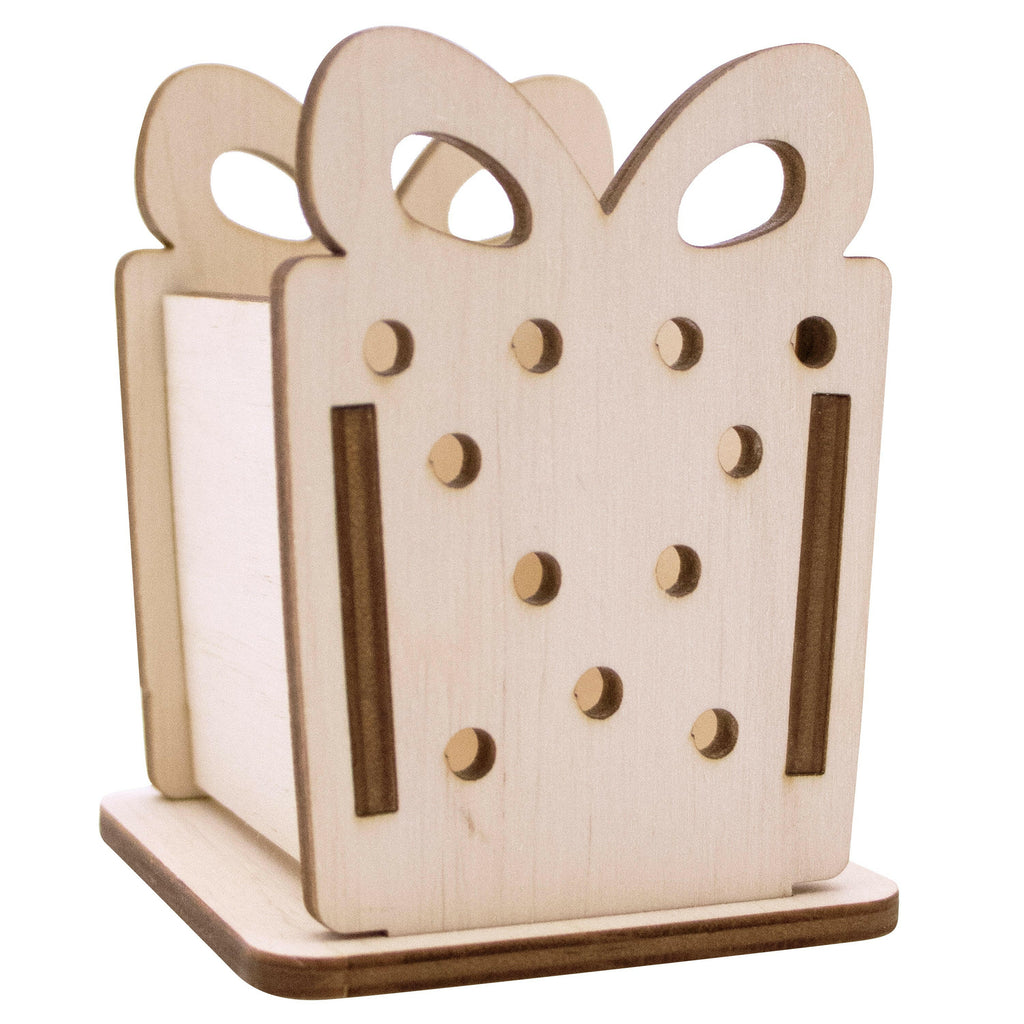 Weihnachtsfigur aus Holz.