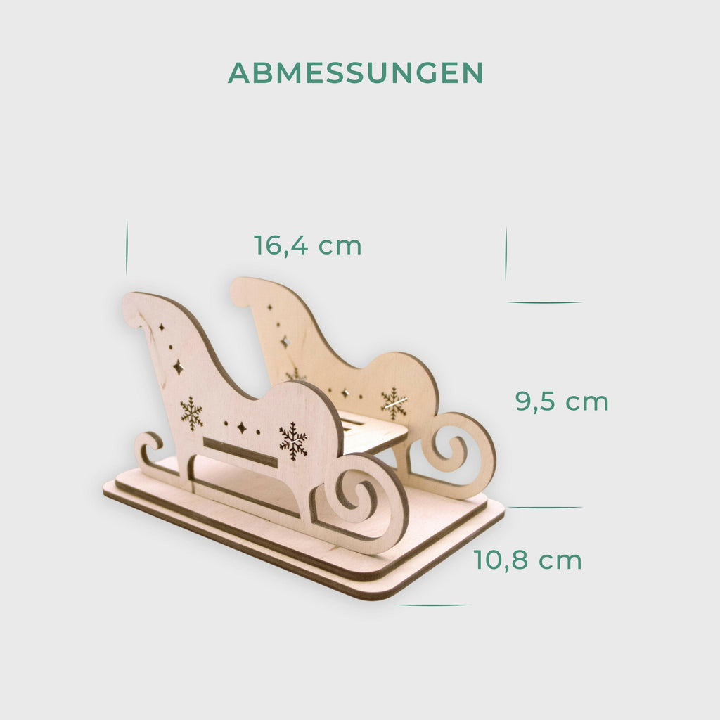 Weihnachtsfigur aus Holz.