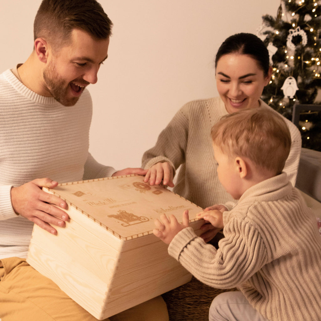 Erinnerungsbox - Personalisiert - Weihnachtsbrief Motiv.