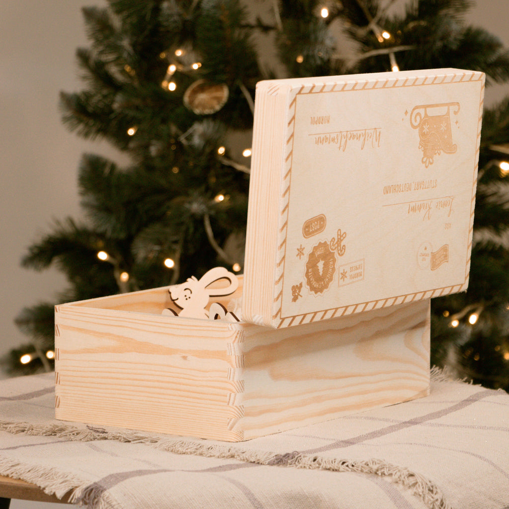 Erinnerungsbox - Personalisiert - Weihnachtsbrief Motiv.