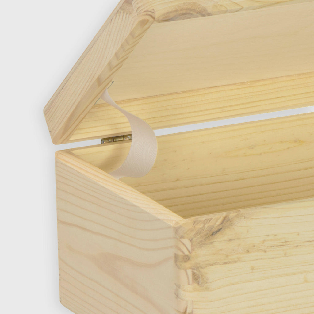 Holzkiste mit Deckel - Natur, unbehandelt, FSC® - Erinnerungsbox Groß & Klein - Größen S - Image 10