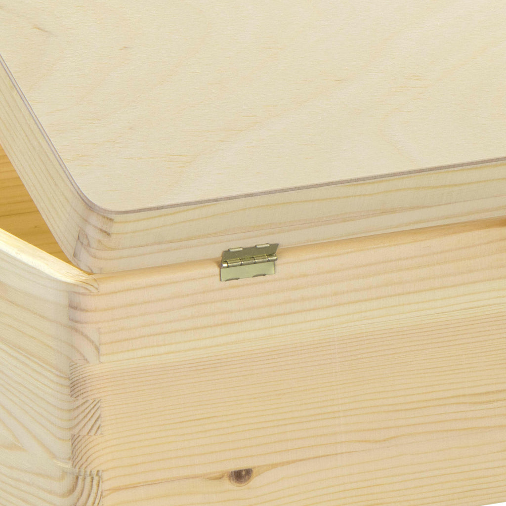 Holzkiste mit Deckel - Natur, unbehandelt, FSC® - Erinnerungsbox Groß & Klein - Größen S - Image 11
